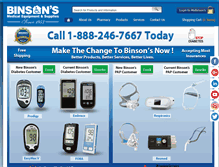 Tablet Screenshot of binsons.com